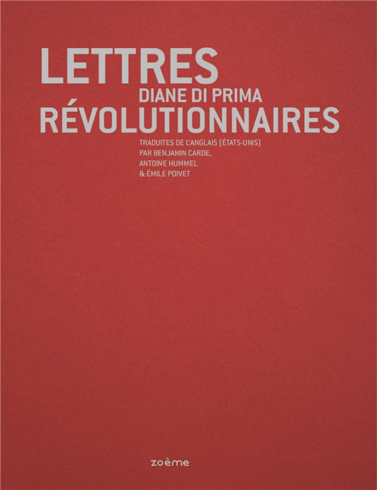 LETTRES REVOLUTIONNAIRES - DIANE DI PRIMA - BLACKLEPHANT