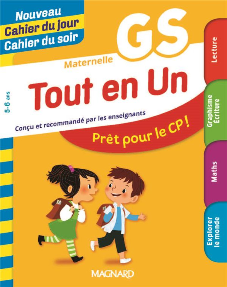 NOUVEAU CAHIER DU JOUR / CAHIER DU SOIR : TOUT EN UN  -  MATERNELLE  -  GS - GARNIER/CHAUVET - MAGNARD