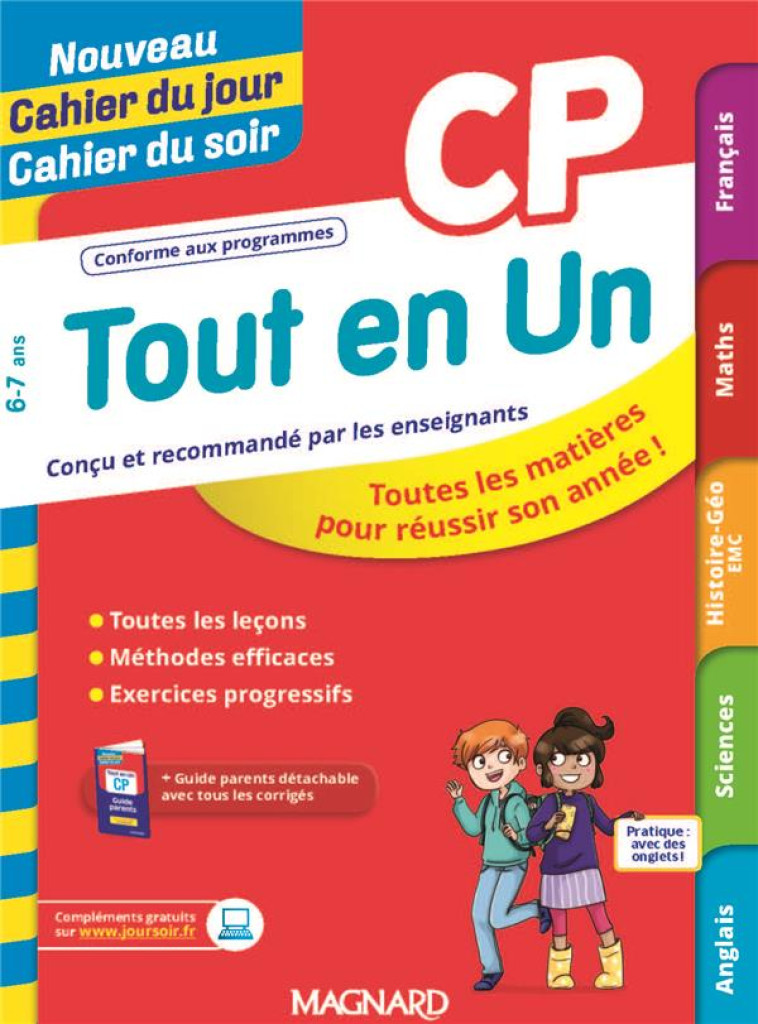 NOUVEAU CAHIER DU JOUR / CAHIER DU SOIR : TOUT EN UN CP - NASROUNE/SEMENADISSE - MAGNARD