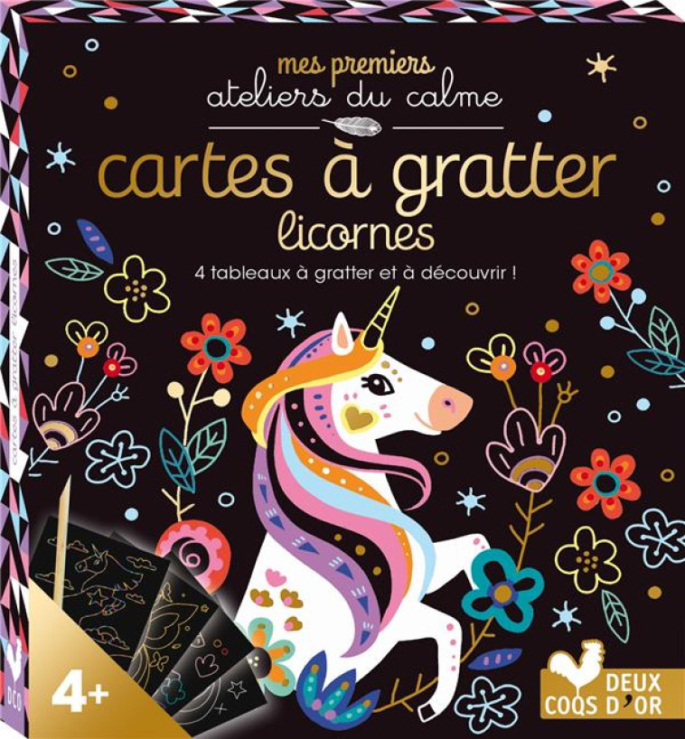 CARTES A GRATTER : LICORNES - SILEO CINZIA - NC