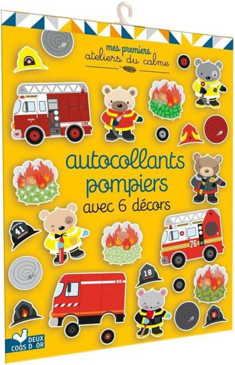 AUTOCOLLANTS POMPIERS AVEC 6 DECORS - MAUBERT/CHAUVET - NC