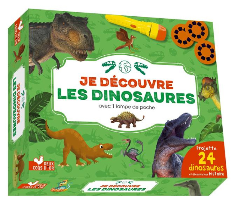 JE DECOUVRE LES DINOSAURES, AVEC 1 LAMPE DE POCHE - COLLECTIF/MATHIVET - HACHETTE