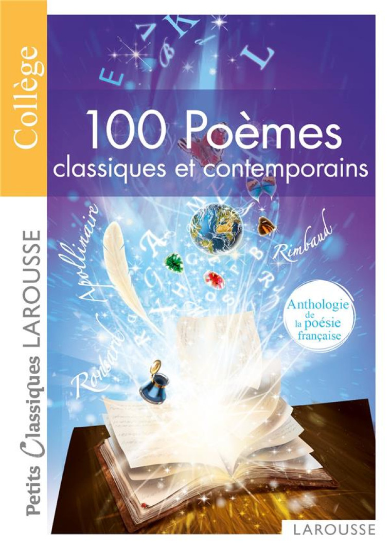 100 POEMES CLASSIQUES ET CONTEMPORAINS - COLLECTIF - LAROUSSE