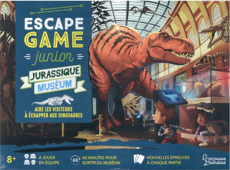 ESCAPE GAME JUNIOR  -  JURASSIC MUSEUM : AIDE LES VISITEURS A ECHAPPER AUX DINOSAURES - LEBRUN/AUDRAIN - NC