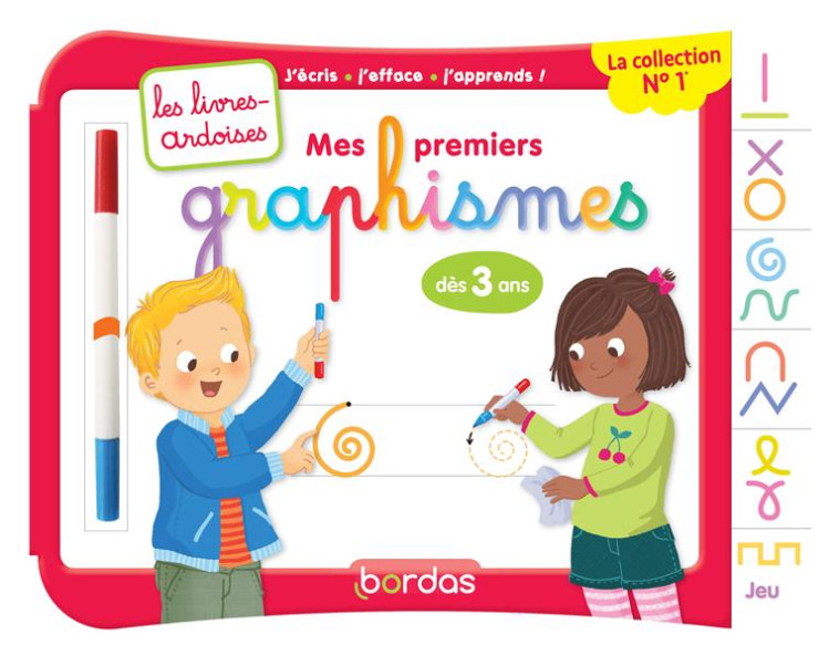 LES LIVRES-ARDOISES : MES PREMIERS GRAPHISMES  -  A PARTIR DE 3 ANS (EDITION 2017) - LUTHRINGER/HUDRISIER - Bordas