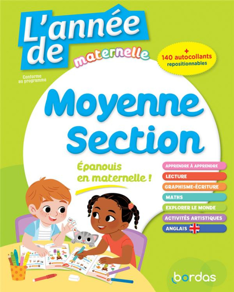 L'ANNEE DE : MOYENNE SECTION : MATERNELLE (EDITION 2022) - LACOSTE/STEPIEN - BORDAS