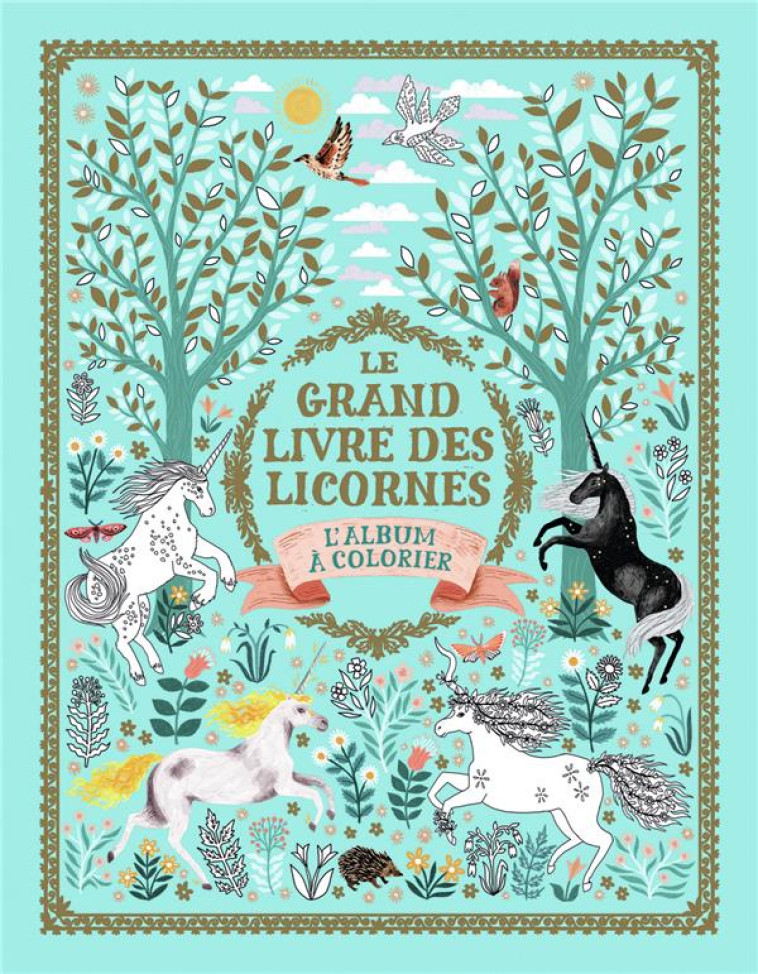 LE GRAND LIVRE DES LICORNES  -  L'ALBUM A COLORIER - PHIPPS - GALLIMARD