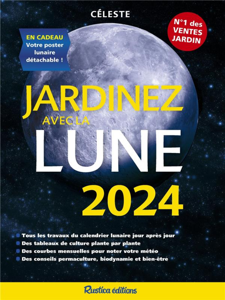 JARDINEZ AVEC LA LUNE (EDITION 2024) - TREDOULAT THERESE - RUSTICA