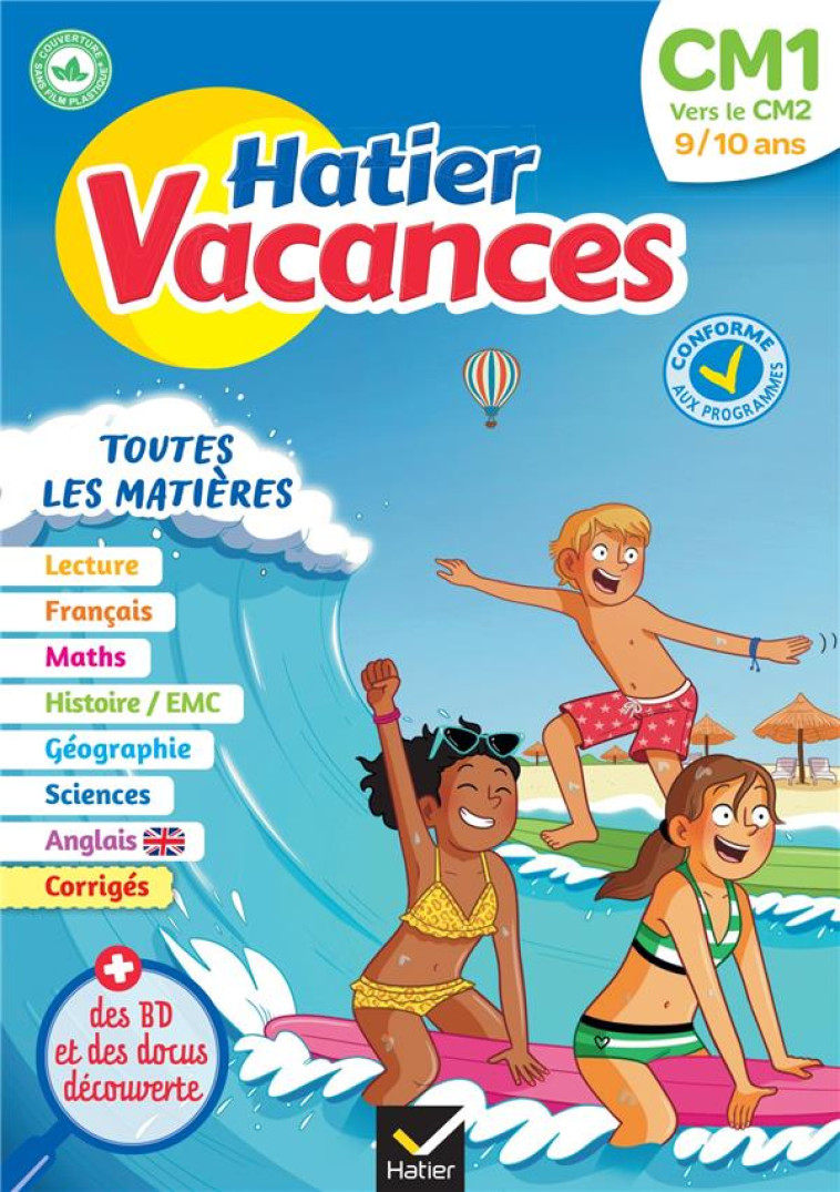 HATIER VACANCES : TOUTES LES MATIERES  -  CM1 VERS CM2 - CAMBAROT/ROBERT - HATIER SCOLAIRE