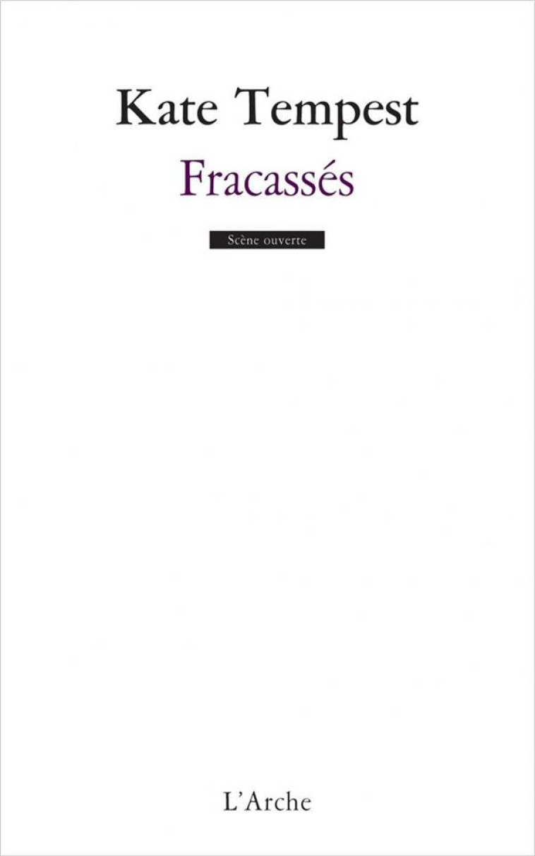 FRACASSES - TEMPEST KATE - L'ARCHE