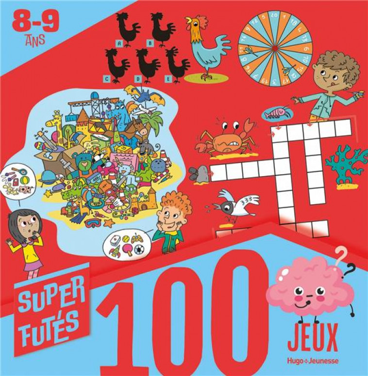 100 JEUX POUR SUPER FUTES : 8-9 ANS - LEBRUN/PONCHON - NC