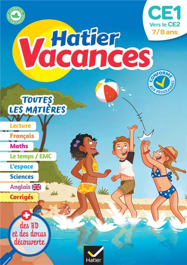 HATIER VACANCES : TOUTES LES MATIERES  -  CE1 VERS CE2 - IDIARD/CATALA - HATIER SCOLAIRE