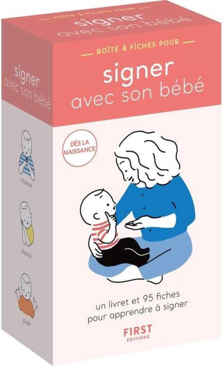 BOITE A FICHES SIGNER AVEC SON BEBE - OLCE SOPHIE D- - FIRST