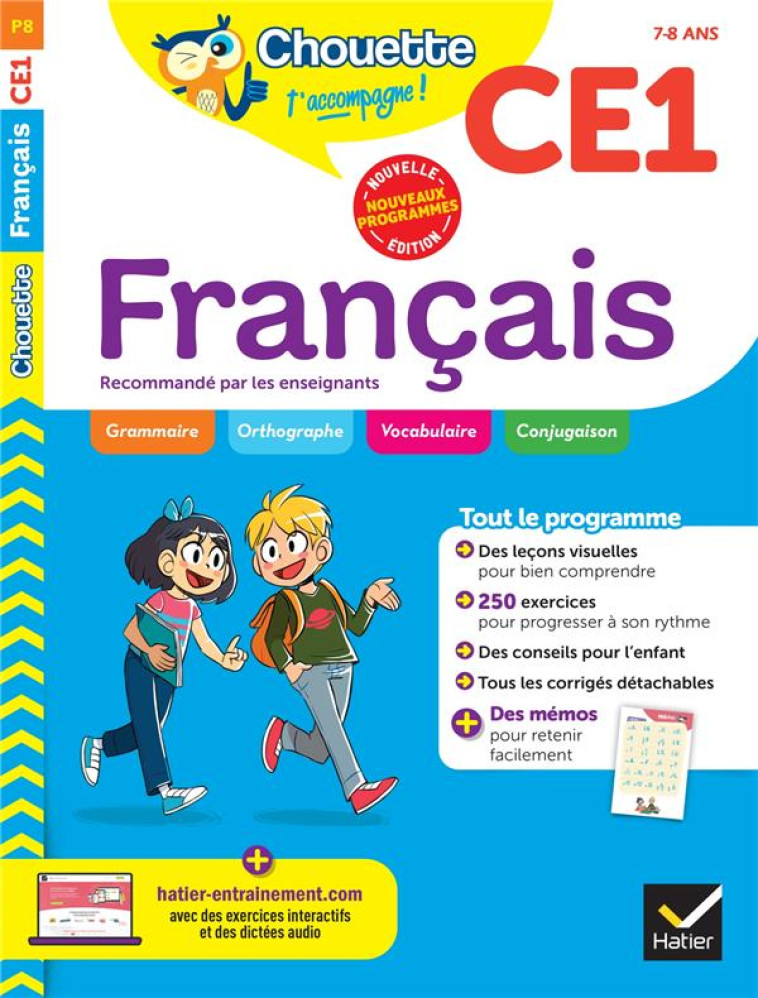 CHOUETTE - FRANCAIS CE1 - CAHIER D'ENTRAINEMENT RECOMMANDE PAR LES ENSEIGNANTS - ESTEVE DOMINIQUE - HATIER SCOLAIRE