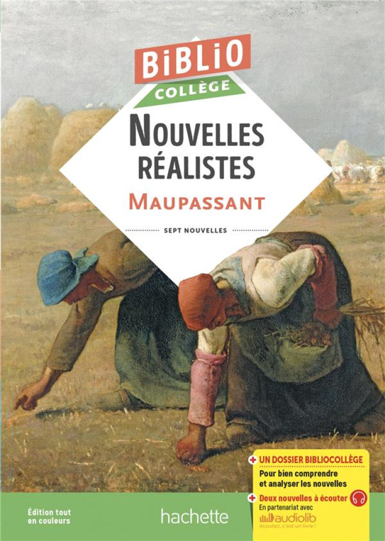 BIBLIOCOLLEGE - NOUVELLES REALISTES, MAUPASSANT - MAUPASSANT/GOMY - HACHETTE