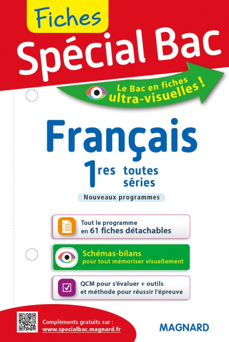 FICHES SPECIAL BAC : FRANCAIS  -  1RES TOUTES SERIES - XXX - Magnard