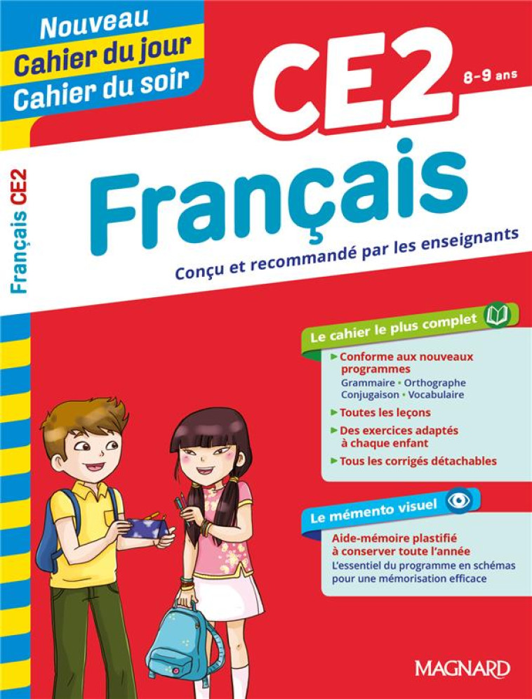 CAHIER DU JOUR / CAHIER DU SOIR  : FRANCAIS  -  CE2 - CAUSSIGNAC GEORGES - MAGNARD