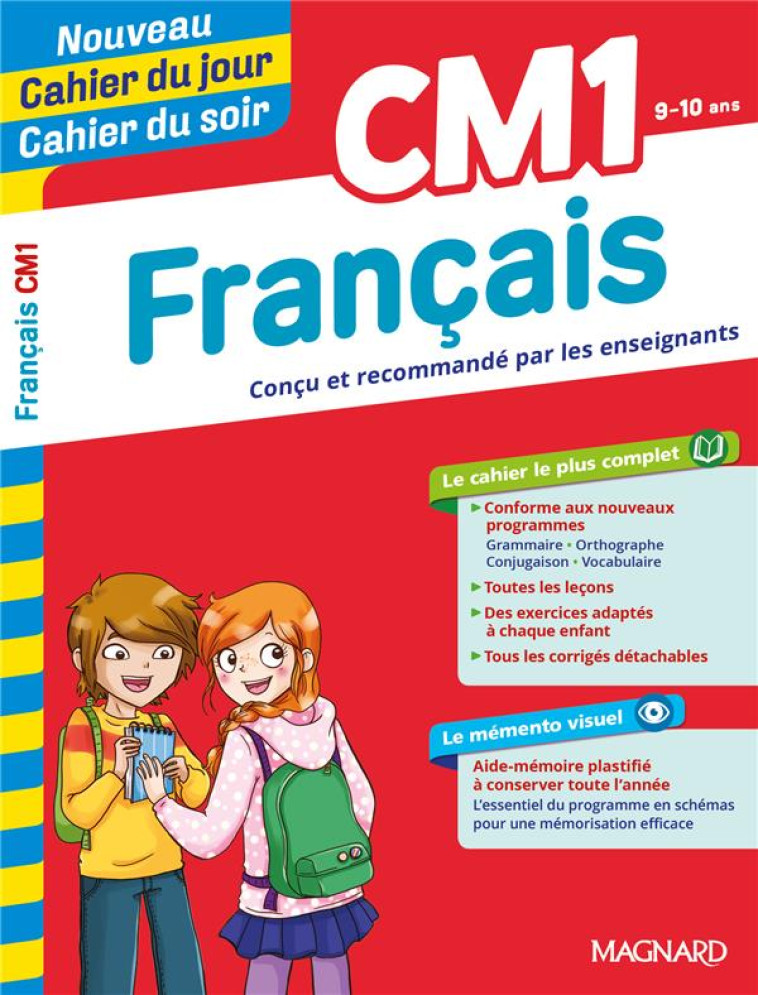 CAHIER DU JOUR / CAHIER DU SOIR  : FRANCAIS  -  CM1 - GRANIER PIERRE - MAGNARD