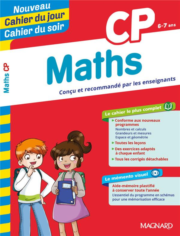 CAHIER DU JOUR / CAHIER DU SOIR  : MATHEMATIQUES  -  CP - WORMSER/SEMENADISSE - MAGNARD