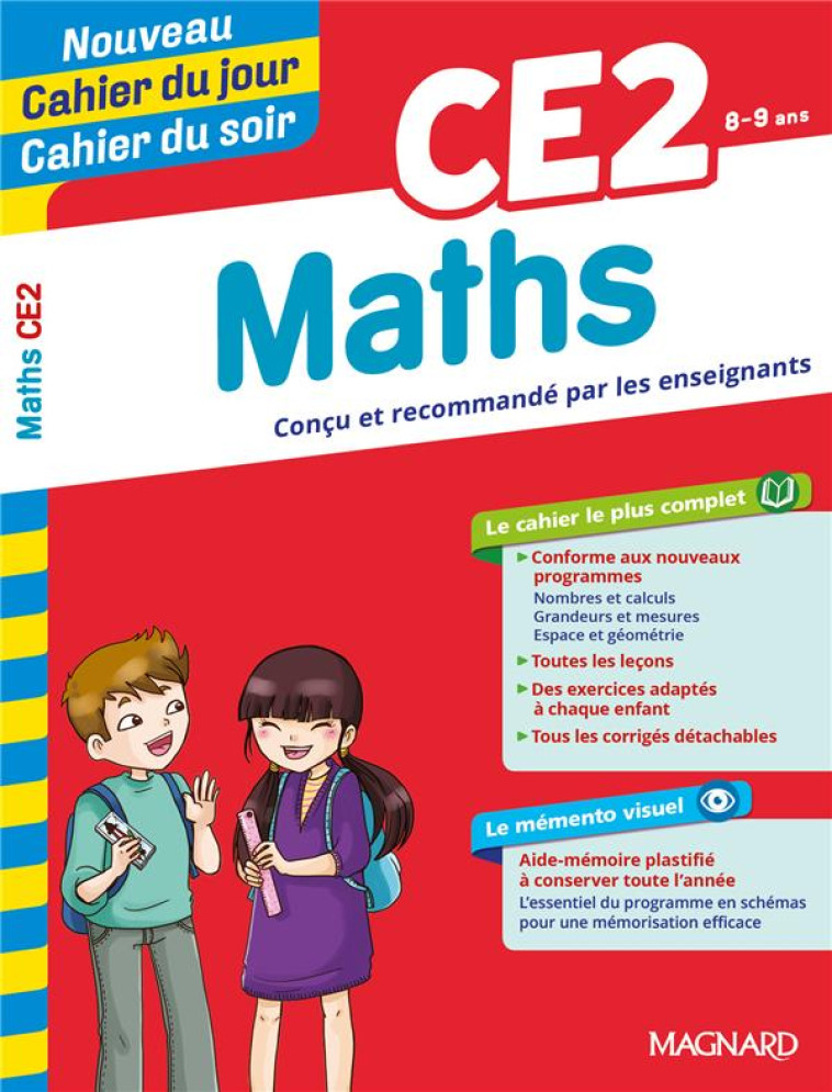 MATHS CE2 - CAHIER DU JOUR CAHIER DU SOIR - CAUSSIGNAC - MAGNARD