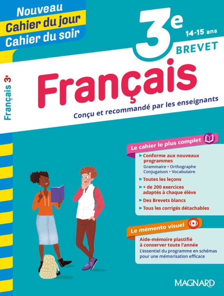 CAHIER DU JOUR / CAHIER DU SOIR  : FRANCAIS  -  3E - RANDANNE/DUBUS - MAGNARD