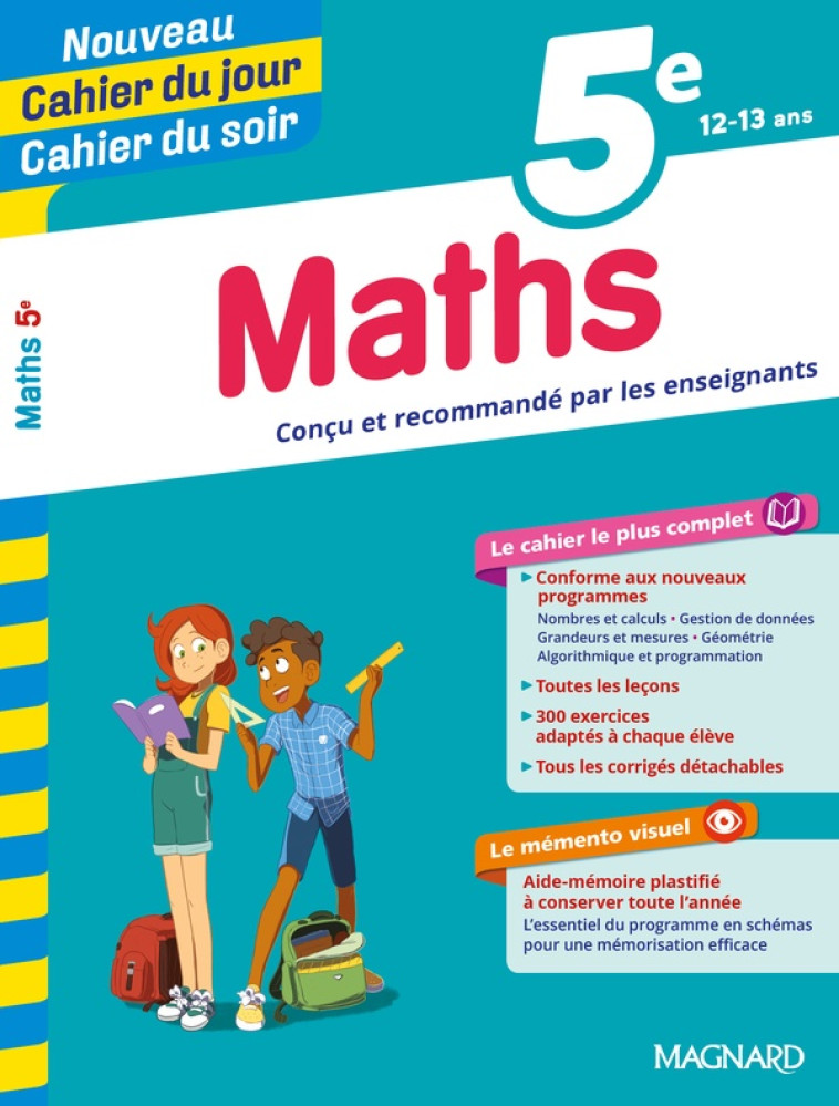 CAHIER DU JOUR / CAHIER DU SOIR  : MATHEMATIQUES  -  5E - LE GOFF/PEYNAUD - MAGNARD