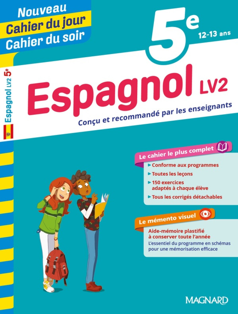 CAHIER DU JOUR / CAHIER DU SOIR  : ESPAGNOL  -  5E  -  LV2 - SILVESTRE - MAGNARD