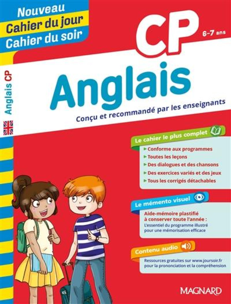 CAHIER DU JOUR / CAHIER DU SOIR  : ANGLAIS  -  CP - MANCEL/BERGE - MAGNARD