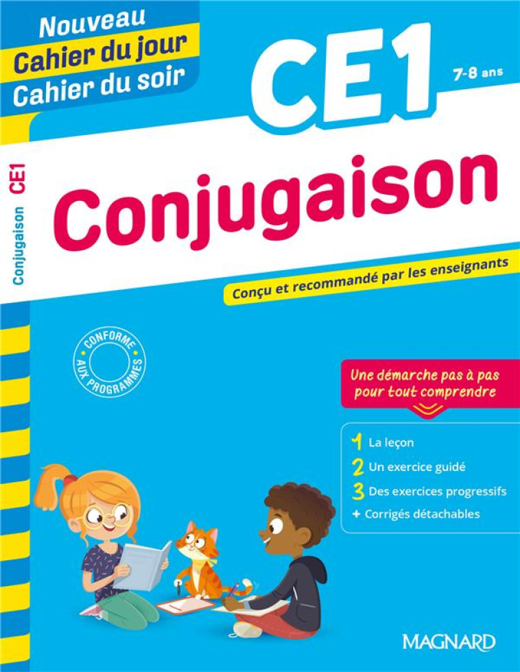 NOUVEAU CAHIER DU JOUR / CAHIER DU SOIR : CONJUGAISON  -  CE1 - AMELLAL KARINE - MAGNARD