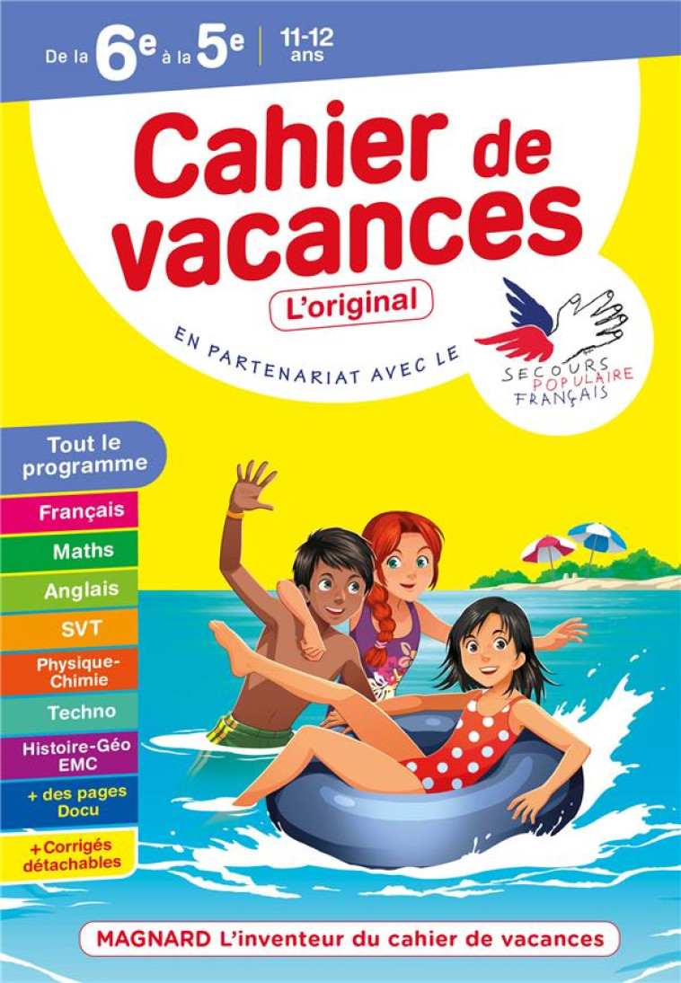 CAHIER DE VACANCES : DE LA 6E A LA 5E - RANDANNE/BENITAH - MAGNARD