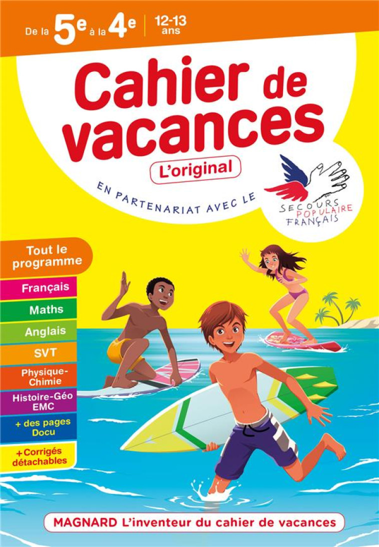 CAHIER DE VACANCES : DE LA 5E A LA 4E - MOKRANI/PICCHIOTTINO - MAGNARD