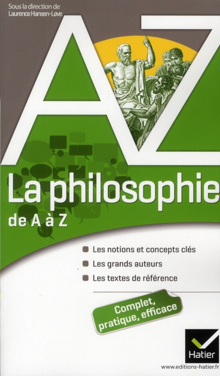 LA PHILOSOPHIE DE A A Z - KAHN/HANSEN-LOVE - HATIER JEUNESSE