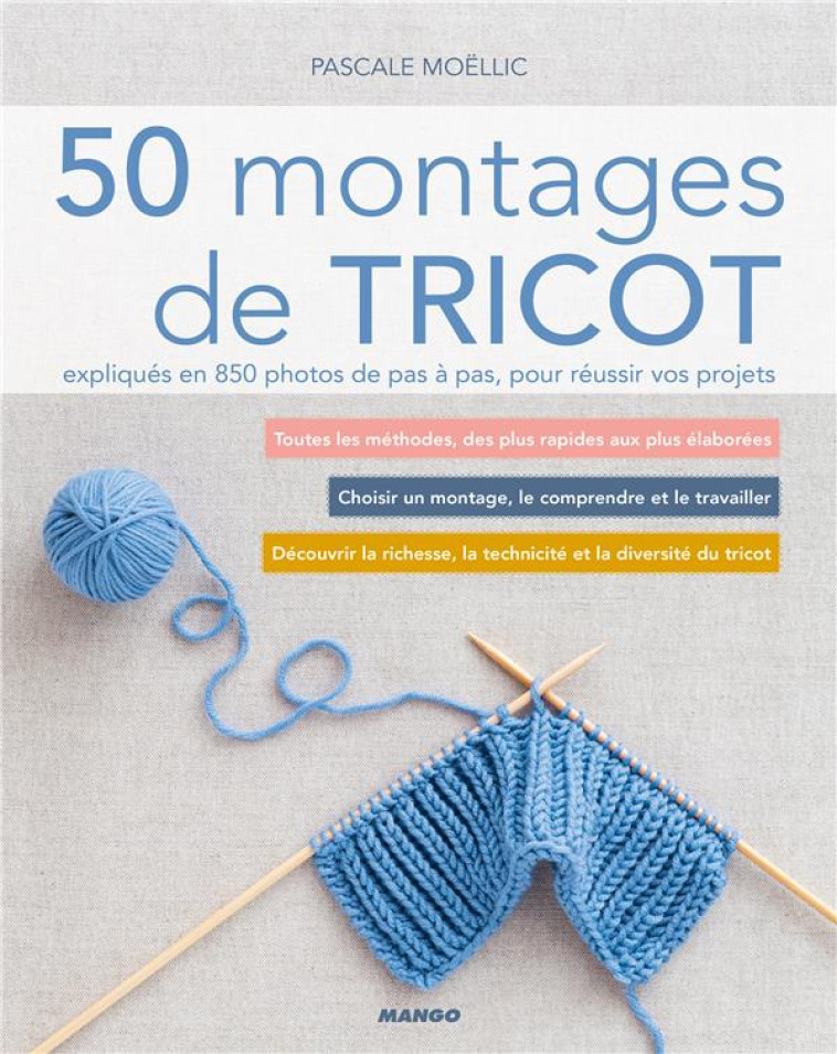 50 MONTAGES DE TRICOT - MOELLIC PASCALE - MANGO