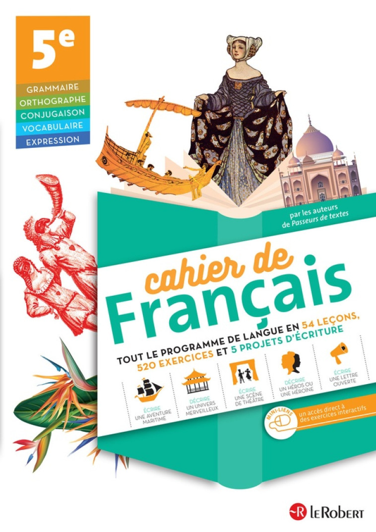 CAHIER DE FRANCAIS  -  5E (EDITION 2020) - COLLECTIF - LE ROBERT