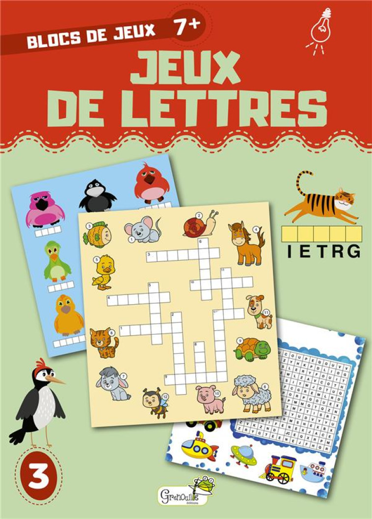 JEUX DE LETTRES - 7 ANS ET + - XXX - GRENOUILLE