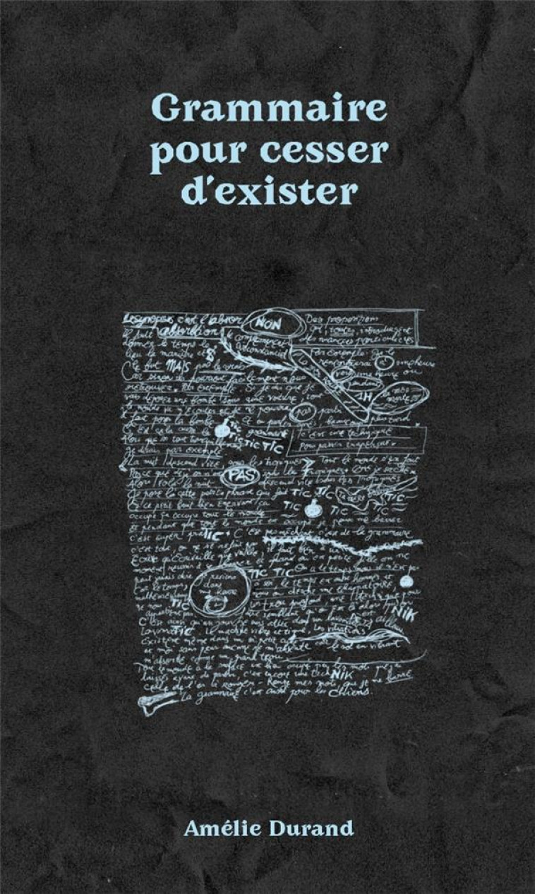 GRAMMAIRE POUR CESSER D'EXISTER - DURAND, AMELIE - BOOKS ON DEMAND