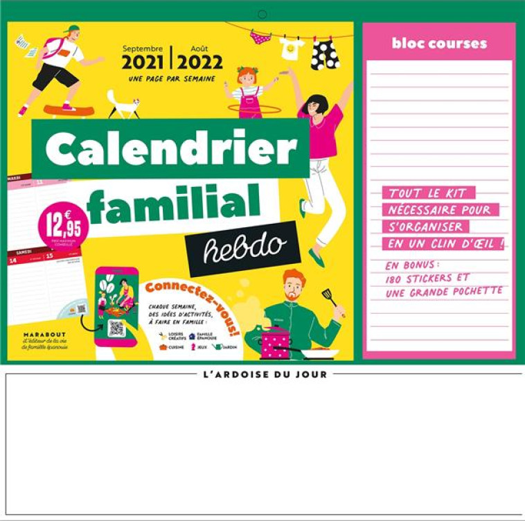 CALENDRIER FAMILIAL HEBDO (EDITION 2021/2022) - XXX - NC