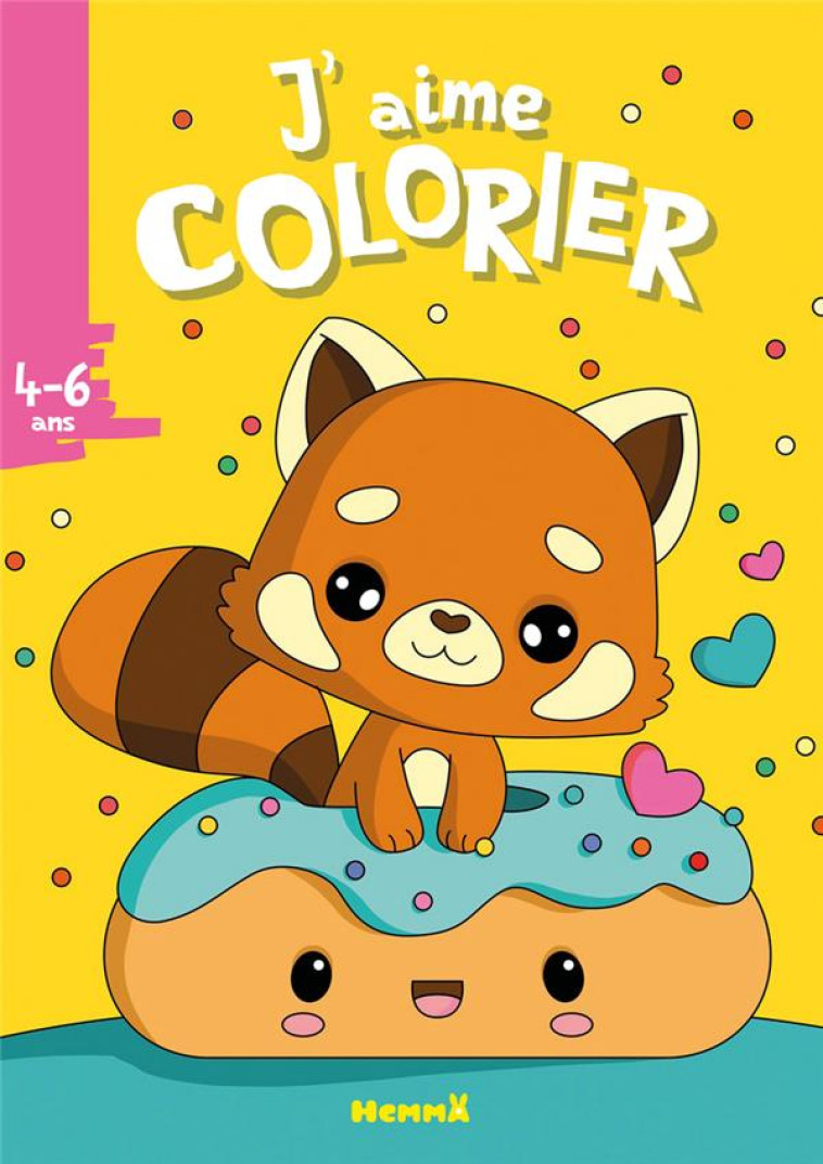 J'AIME COLORIER : PANDA ROUX : 4/6 ANS - LESCOAT ELEN - HEMMA