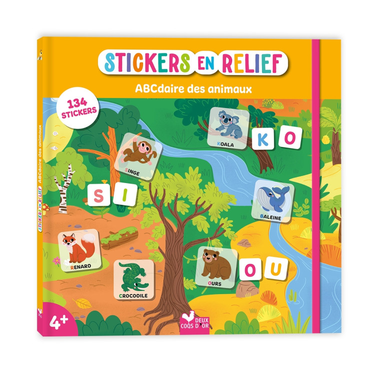 STICKERS EPAIS MON PREMIER ABCDAIRE ANIMAUX - Clémentine Guivarc'h - DEUX COQS D OR