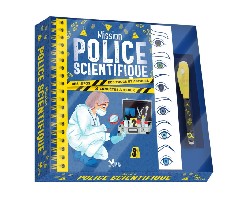 MISSION POLICE SCIENTIFIQUE - COFFRET AVEC ACCESSOIRES - Anne Kalicky - DEUX COQS D OR